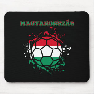 Hungary Soccer Hungarian Flag Fan Jersey  Mouse Pad