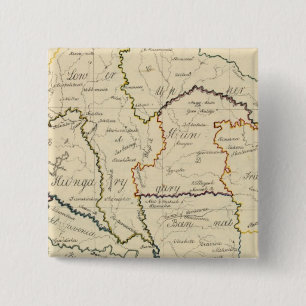 Hungary, Transylvania 2 Inch Square Button