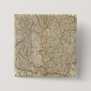 Hungary, Transylvania, Croatia 2 Inch Square Button