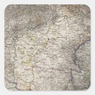 Hungary, Transylvania, Slavonia, Croatia Square Sticker