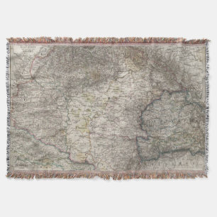 Hungary, Transylvania, Slavonia, Croatia Throw Blanket