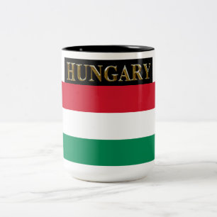 HUNGARY Two-Tone COFFEE MUG