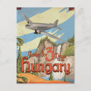 Hungary Vintage Travel Poster Postcard