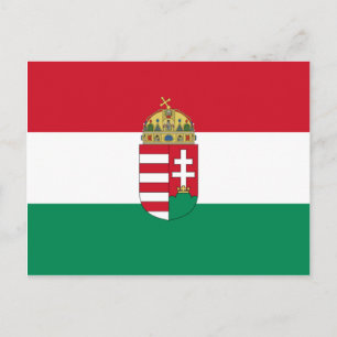 Hungary With Arms (State), Hungary Postcard