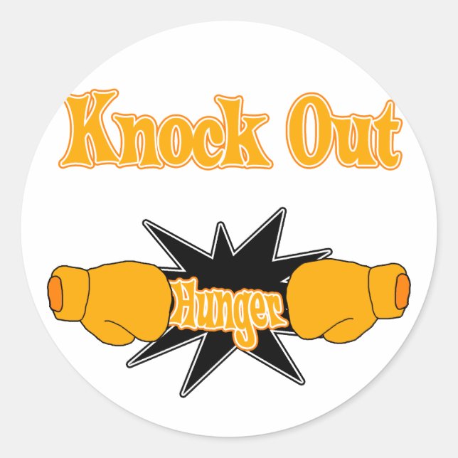 Hunger Classic Round Sticker (Front)