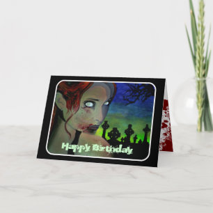 'Hunger in the Emerald Night' Birthday Card