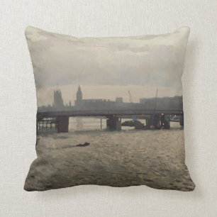 Hungerford Bridge from Waterloo Bridge Throw Pillow