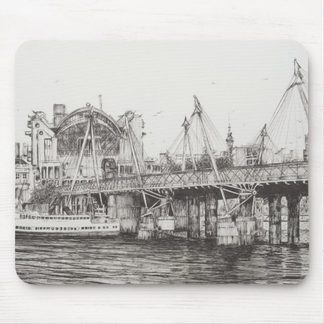 Hungerford Bridge London 30/10/2006 Mouse Pad (Front)