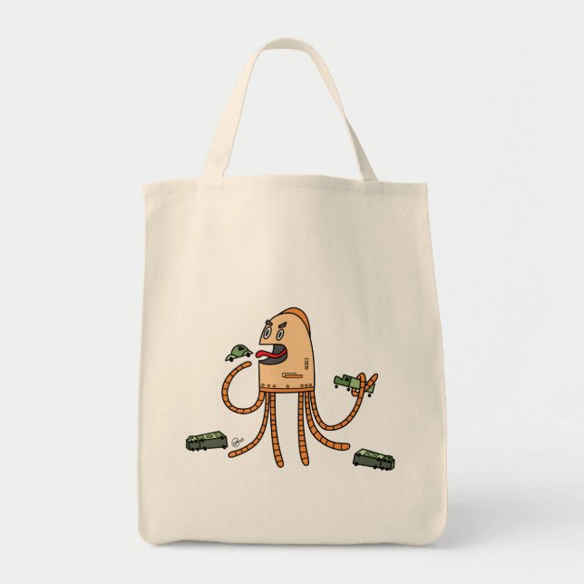 Hungry Bot - Grocery Tote (Front)