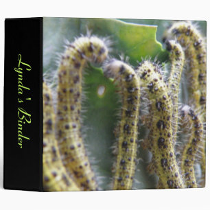 Hungry cabbage White Caterpillars Custom Binder