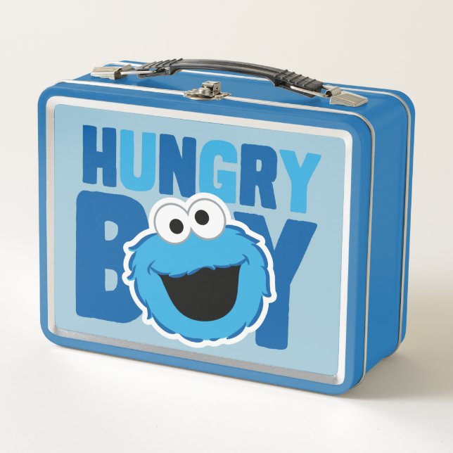 Hungry Cookie Monster Metal Lunch Box (Front)