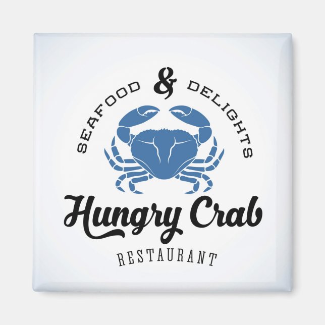 Hungry Crab Restaurant Poster Magnet (Front)