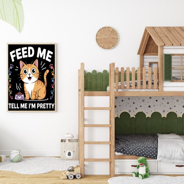 Hungry for Compliments Feline Poster (Creator Uploaded)