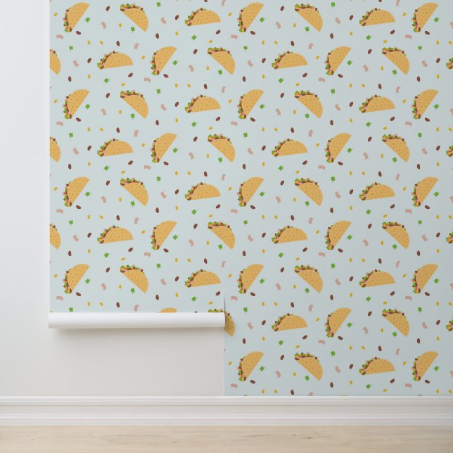 Hungry For Tacos Pattern Wallpaper (Application)