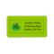 Hungry Girl Frog with Fly Green Custom Address Lab