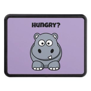 Hungry Hippo Funny Kids Hippopotamus Cartoon Trailer Hitch Cover
