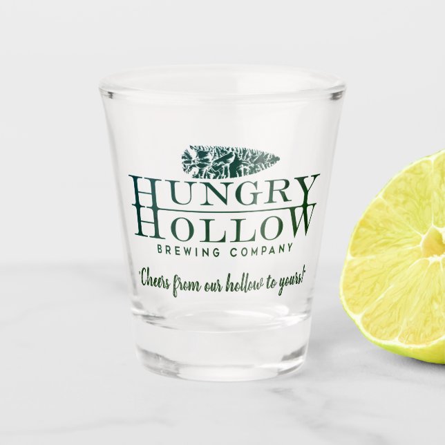 Hungry Hollow Shot Glass (Front)