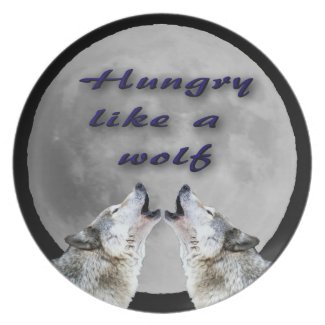 Hungry like a Wolf Dinner Plate