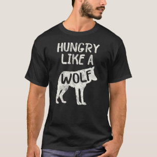 Hungry Like A Wolf Shadow Graphic T-Shirt