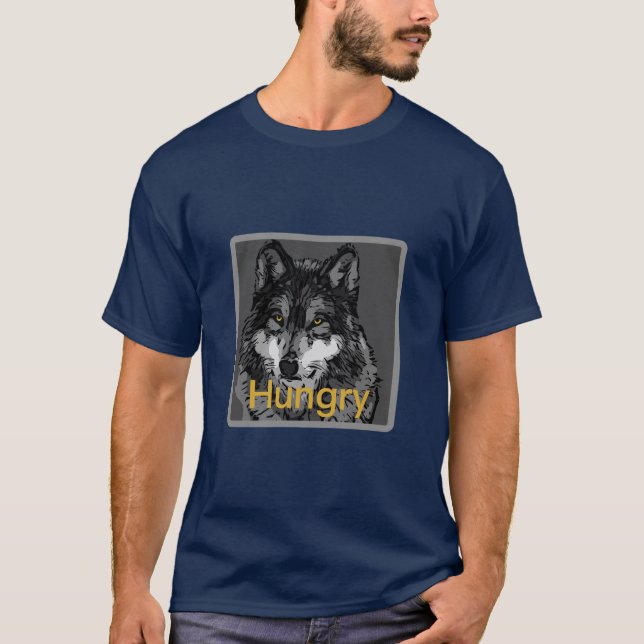 Hungry - Men's Basic Dark T-Shirt T-Shirt (Front)