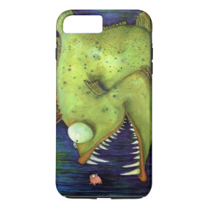 "Hungry Ned" Fish Watercolor by Mike Quinn iPhone 8 Plus/7 Plus Case