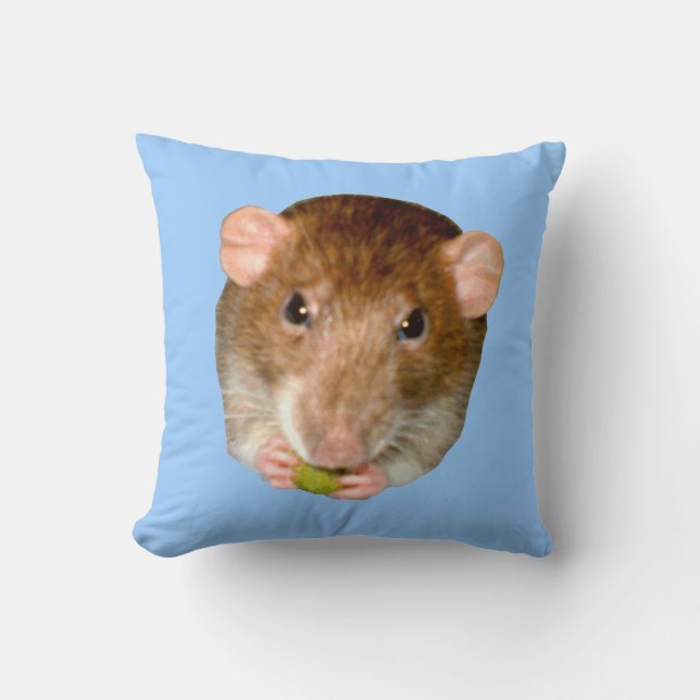 Hungry Rat Pillow (Front)