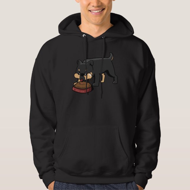 Hungry Rottweiler 44 Hoodie (Front)