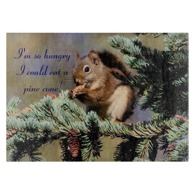 Hungry Squirrel Cutting Board (Front)