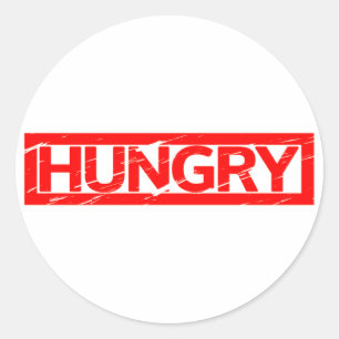 Hungry Stamp Classic Round Sticker