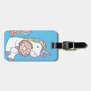 Hungry Unicorns Colourful Unicorn Art Cute Art  Luggage Tag