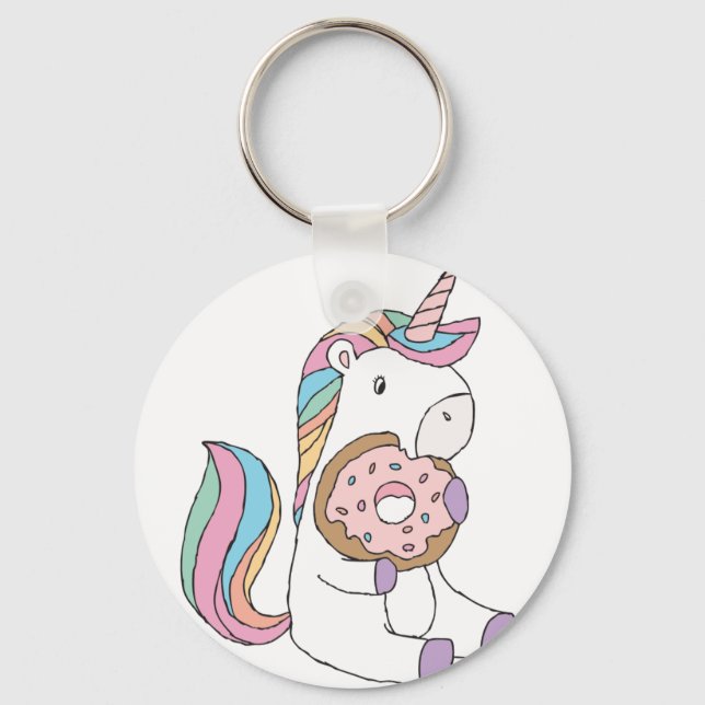 Hungry Unicorns Keychain (Front)
