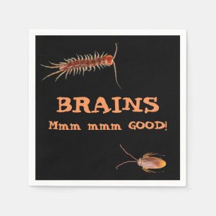 Hungry Zombie Coordinating Halloween Napkin