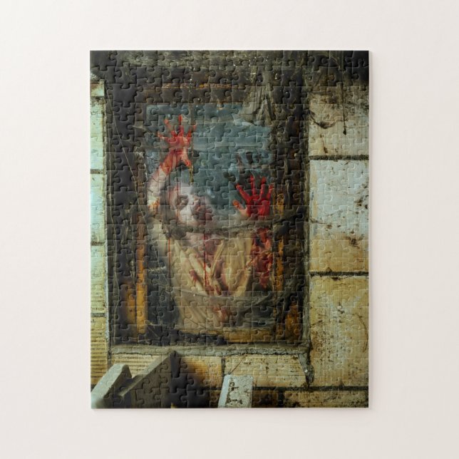 hungry zombie jigsaw puzzle (Vertical)