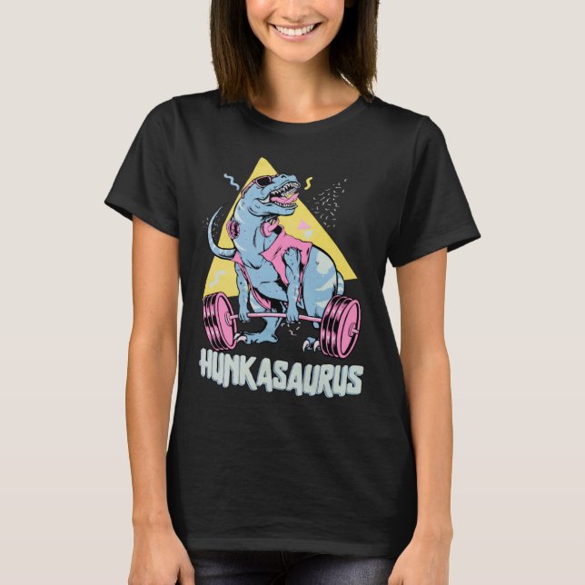Hunkasaurus rex Dinosaur  Gym & Workout T-Shirt (Front)