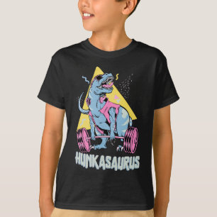 Hunkasaurus T Rex Dinosaur Funny Gym And Workout  T-Shirt