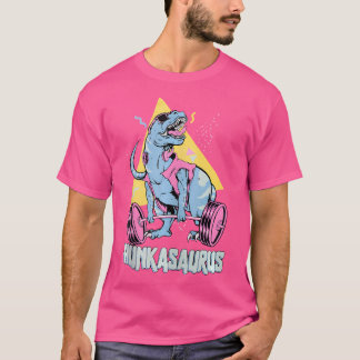 Hunkasaurus T Rex Dinosaur Funny Gym  Workout T-Shirt