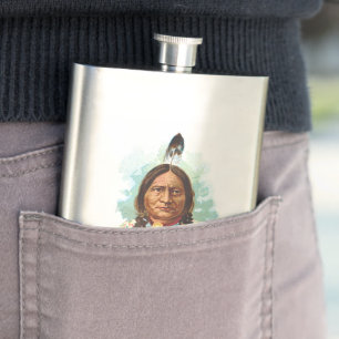 Hunkpapa Sioux Chief: Sitting Bull Hip Flask