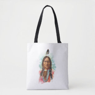 Hunkpapa Sioux Chief: Sitting Bull Tote Bag