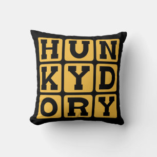 Hunky Dory, Peachy Keen Throw Pillow