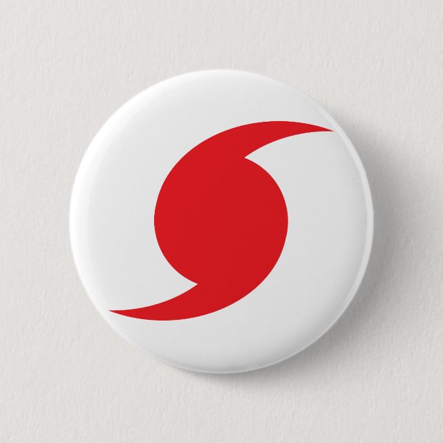Hunnicane Symbol 2 Inch Round Button (Front)