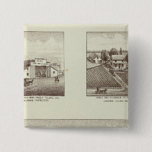 Hunsaker ranch, Woodville 2 Inch Square Button