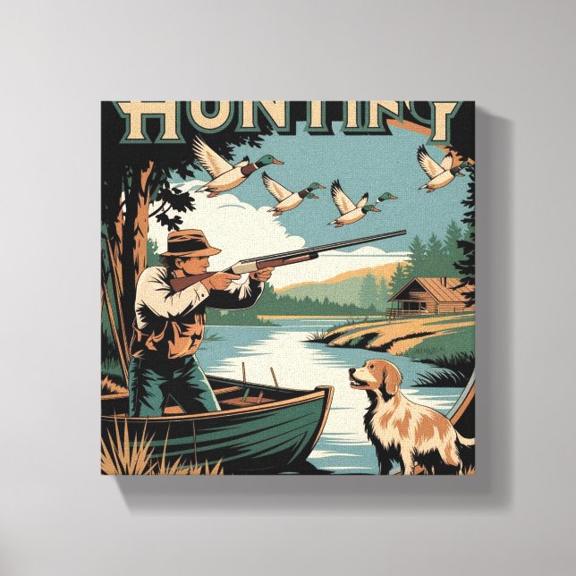 Hunt begin Adventure with Stretched Canvas Prints  (Front)