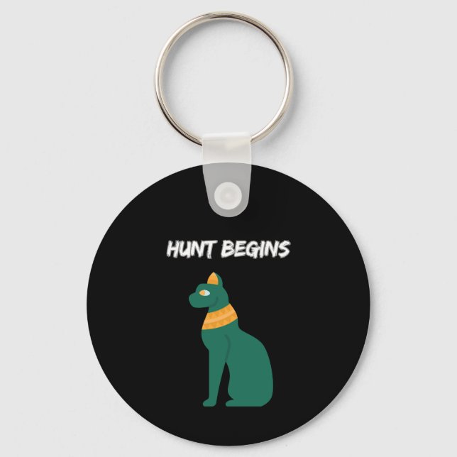 Hunt Begins Keychain (Front)