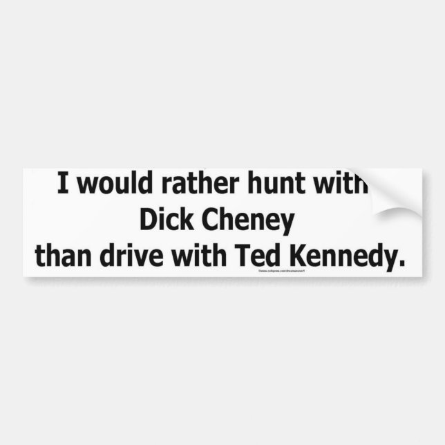 hunt chaney bumper sticker (Front)