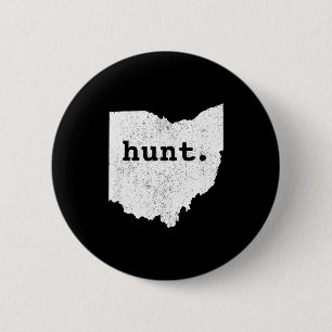 Hunt Ohio Bowhunting State Deer Hunting Gift For H 2 Inch Round Button