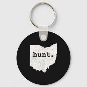Hunt Ohio Bowhunting State Deer Hunting Gift For H Keychain