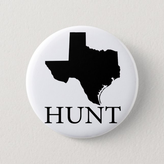 Hunt Texas 2 Inch Round Button (Front)