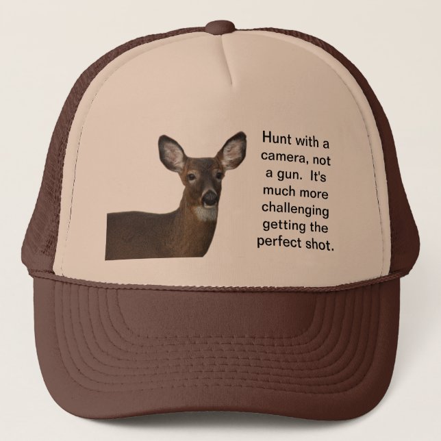 Hunt with a camera deer trucker's hat (Front)