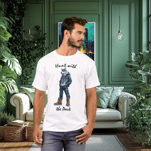 Hunt with the Pack Wolf Warrior T-Shirt