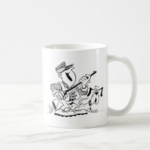 Hunter and Dog Cartoon Coffee Mug